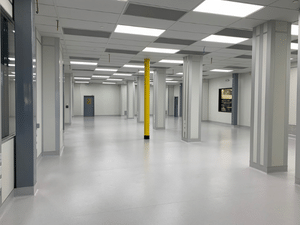 Two story cleanroom lower level view