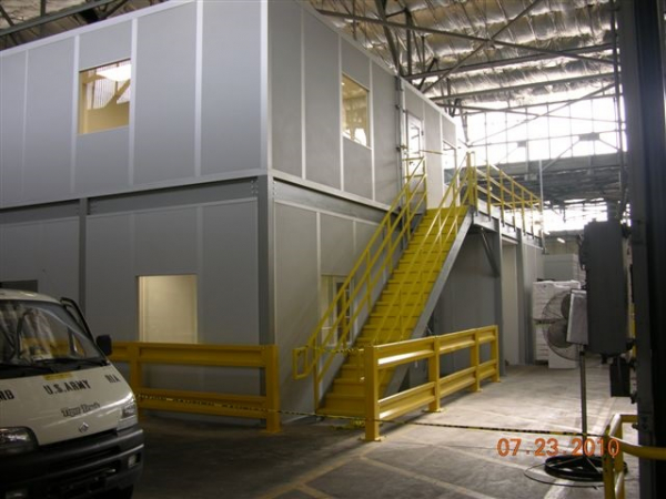 two story mezzanine office