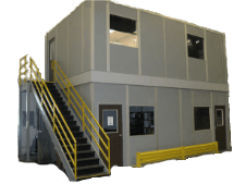 modular two story cut out 